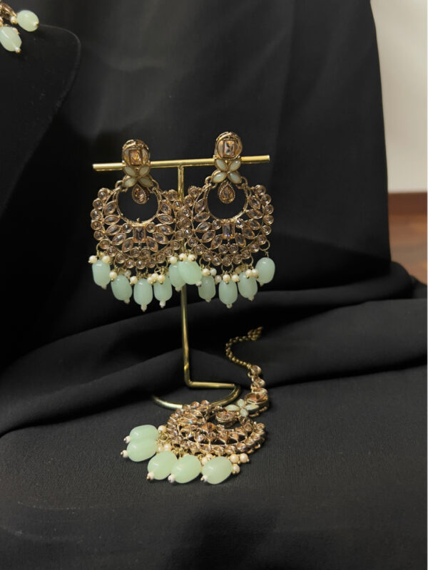 Heavy Necklace Set with earrings and tikka