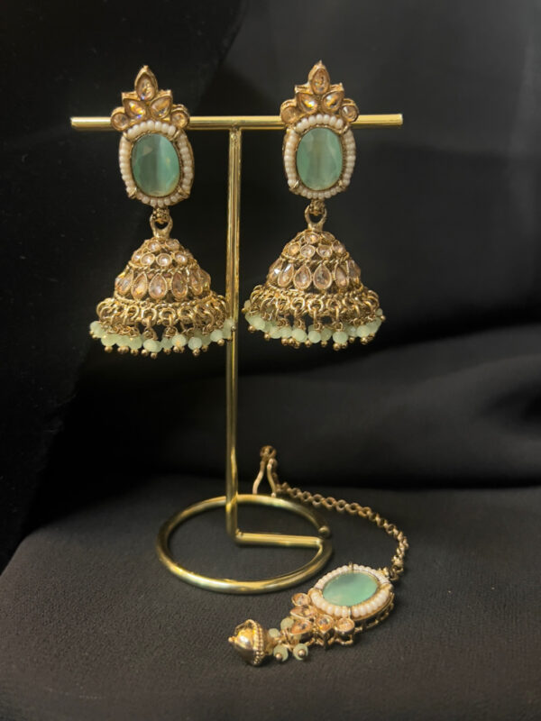 Mint Choker set with bells