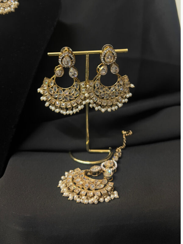 Heavy Necklace Set with earrings and tikka