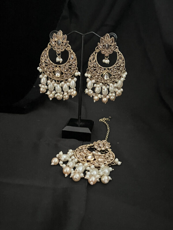 Heavy Necklace Set with earrings and Tikka